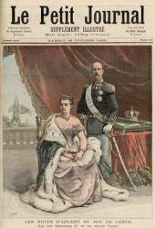 The Silver Wedding Anniversary of the King of Greece, from 'Le Petit Journal', 29th October 1892 (colour litho) | Obraz na stenu