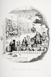 The great bespeak for Miss Snevellicci, illustration from `Nicholas Nickleby' by Charles Dickens (1812-70) published 1839 (litho) | Obraz na stenu