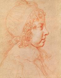 Portrait of Louis XIV as a child (red chalk on paper) | Obraz na stenu