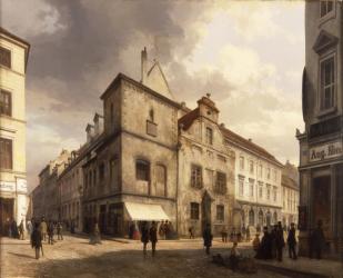 Old Berlin City Hall, 1867 (oil on canvas) | Obraz na stenu