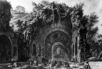 View of the Grotto of Egeria outside the Porta Capena, from the 'Views of Rome' series, c.1760 (etching) | Obraz na stenu