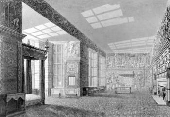 The High Great Chamber, Hardwick Hall (engraving) | Obraz na stenu
