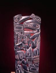 Haida Raven totem (carved argillite) | Obraz na stenu