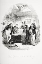 Solemn reference is made to Mr. Bunsby, illustration from 'Dombey and Son' by Charles Dickens (1812-70) first published 1848 (litho) | Obraz na stenu