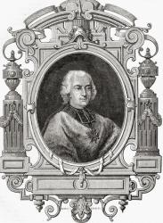 Cardinal de Rohan, from 'Histoire de la Revolution Francaise' by Louis Blanc (1811-82) (engraving) | Obraz na stenu