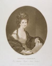 Angelica Kauffman, after Reynolds, 1780 (stipple engraving) | Obraz na stenu