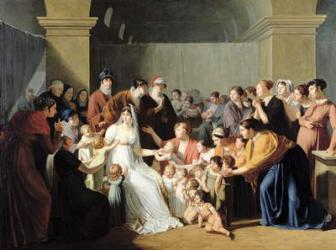 Empress Josephine (1763-1814) Among the Children, 1806 (oil on canvas) | Obraz na stenu