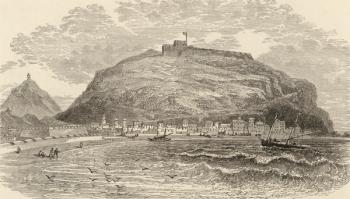 San Sebastian, Spain, illustration from 'Spanish Pictures' by the Rev. Samuel Manning (engraving) | Obraz na stenu