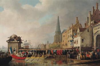 Entry of Bonaparte, as First Consul, into Antwerp on 18th July 1803, 1807 (oil on canvas) | Obraz na stenu