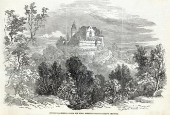 Schloss Kalenberg, engraved by W.J. Linton, from 'The Illustrated London News', 16th August 1845 (engraving) | Obraz na stenu