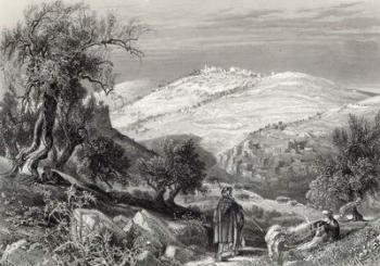 The Mount of Olives, from Mount Zion, engraved by S. Bradshaw (engraving) | Obraz na stenu
