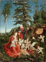 Rest on the Flight into Egypt, 1504 (oil on panel) | Obraz na stenu