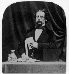 Charles Dickens (b/w photo) | Obraz na stenu