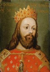 Rudolf I (1218-91) uncrowned Holy Roman Emperor, founder of the Hapsburg dynasty (panel) | Obraz na stenu
