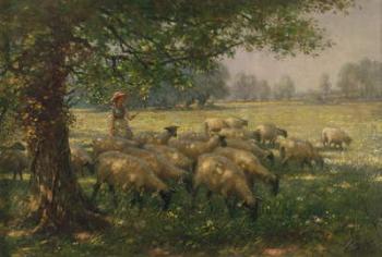 The Shepherdess (oil on canvas) | Obraz na stenu