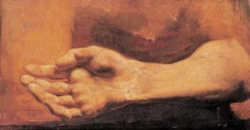 Study of a Hand and Arm (oil on canvas) | Obraz na stenu