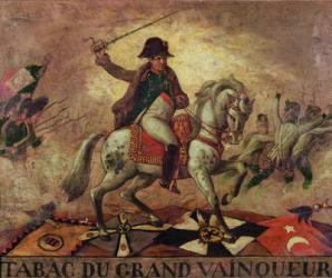 'Tabac du Grand Vainqueur', tobacconist's sign depicting Napoleon I (1769-1821) (oil on canvas) | Obraz na stenu