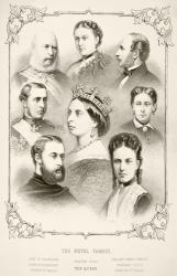The Royal Family of Queen Victoria, from 'The National and Domestic History of England' by William Hickman Smith Aubrey (1858-1916) published London, c.1890 (litho) | Obraz na stenu