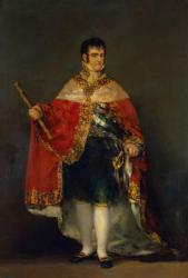 Portrait of Ferdinand VII (1784-1833) 1814 (oil on canvas) | Obraz na stenu