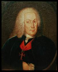 Portrait of Sebasiao Jose de Carvalho e Mello (1699-1782) Marques de Pombal (oil on canvas) | Obraz na stenu