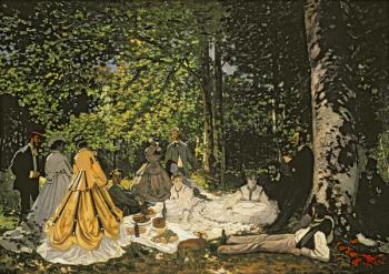 Le Dejeuner sur l'Herbe, 1865-1866 (oil on canvas) | Obraz na stenu