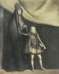 The Empress Maria and Philip III (1578-1621) 1583 | Obraz na stenu