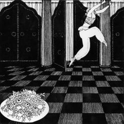 Vaslav Nijinsky in Scheherazade, c.1910s (pochoir print) | Obraz na stenu