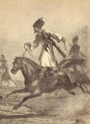 A Cossack Horseman (engraving) | Obraz na stenu