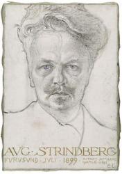 August Strindberg, 1899 (charcoal and oil on canvas) | Obraz na stenu