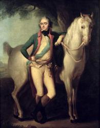 Prince Josef Anton Poniatowski (1763-1813) by his horse, (oil on canvas) | Obraz na stenu