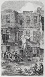 Wild Court, off Great Wild Street, Drury Lane, 1855 (engraving) | Obraz na stenu