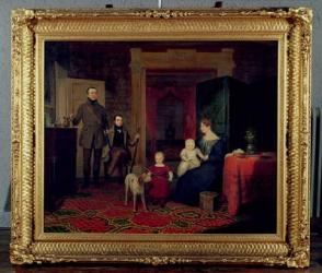 Portrait of the Van Cortland Family, c.1830 (oil) | Obraz na stenu