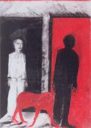 Red Dog, 2004 (pastel & charcoal on paper) | Obraz na stenu