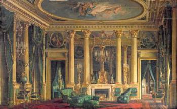A Salon in the Hotel of Monsieur Basile Parent, Place Vendome, Paris, 1866 (oil on panel) | Obraz na stenu