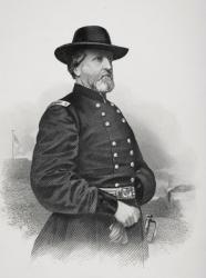 George H. Thomas 1816 to 1870. Union general during American Civil War. From photograph by Matthew Brady | Obraz na stenu