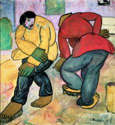 The Floor Polishers, 1911 (gouache on paper) | Obraz na stenu