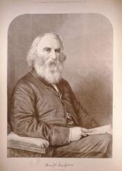 Henry Wadsworth Longfellow (1807-82) from 'The Illustrated London News', 12th January 1882 (engraving) | Obraz na stenu