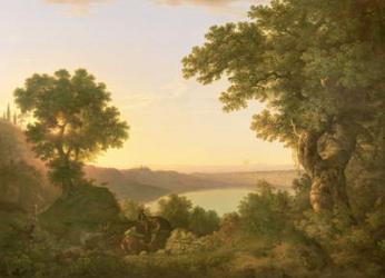 Lake Albano, Italy, 1777 (oil on canvas) | Obraz na stenu