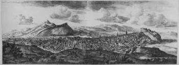 The Prospect of Edinburgh from the North, from 'Theatrum Scotiae', edition published in 1719 (engraving) | Obraz na stenu