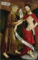 Christ and St. Thomas from the Csiksomlyo Altarpiece | Obraz na stenu