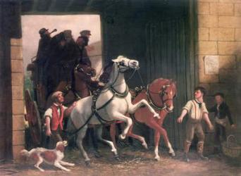 The Stage Arrives, c.1830 (oil on canvas) | Obraz na stenu