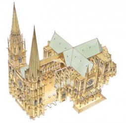 Chartres Cathedral. France | Obraz na stenu