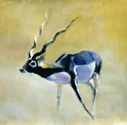 Black Buck, Velavadar, 1997 (mixed media on paper) | Obraz na stenu