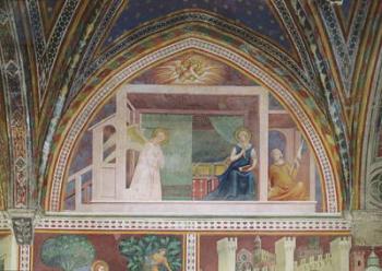 The Annunciation, from a series of Scenes of the New Testament (fresco) | Obraz na stenu
