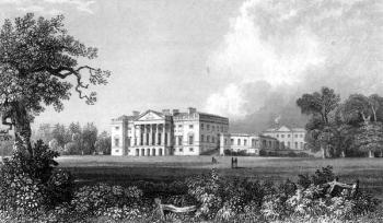 Thorndon Hall, Essex, engraved by Henry Adland, 1831 (engraving) | Obraz na stenu