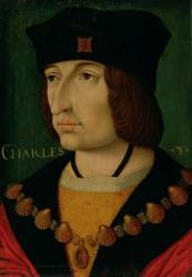 Portrait of Charles VIII (1470-98) King of France (oil on panel) (see also 191337) | Obraz na stenu