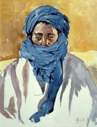 Tuareg Tribesman, Timbuctoo, 1991 (w/c on paper) | Obraz na stenu