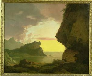 Sunset on the Coast near Naples, c.1785-90 | Obraz na stenu
