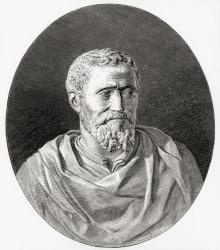 Michelangelo di Lodovico Buonarroti Simoni,1475 – 1564, aka Michelangelo. Italian Renaissance sculptor, painter, architect, poet and engineer. From Italian Pictures published 1895. | Obraz na stenu
