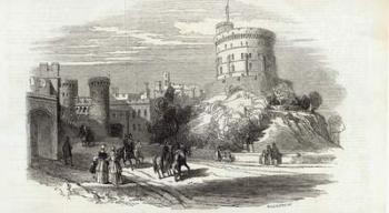 Windsor Castle - the Round Tower, from The Illustrated London News, 26th September 1846 (engraving) | Obraz na stenu